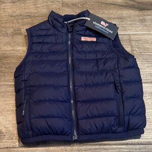 Vineyard Vines Kids Navy Puffer Vest